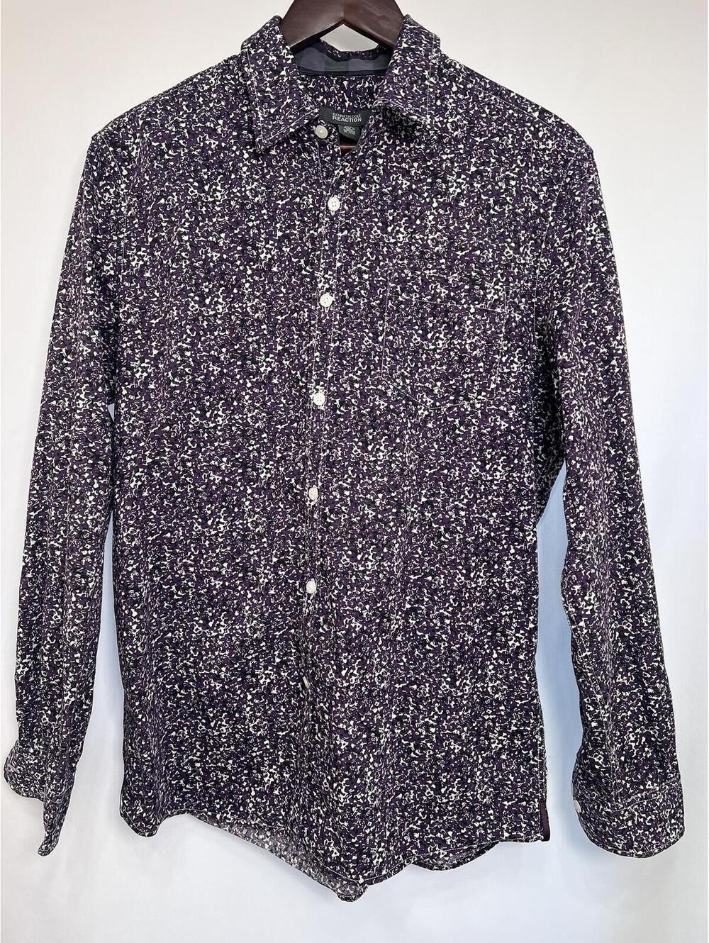 Kenneth Cole Reaction Long Sleeve Button Up Dress Shirt Men's Medium